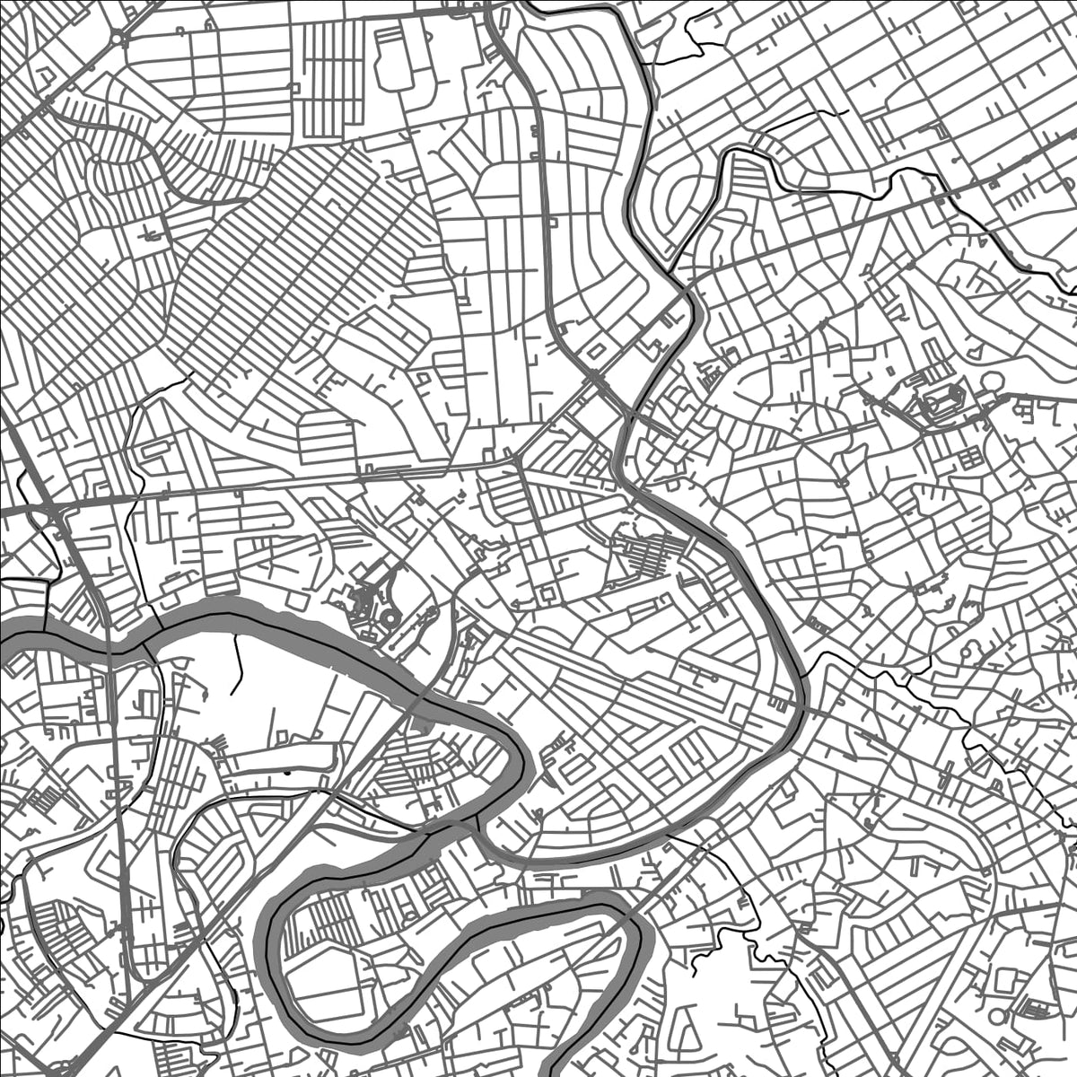 ROAD MAP OF SANTAMESA, PHILIPPINES BY MAPBAKES