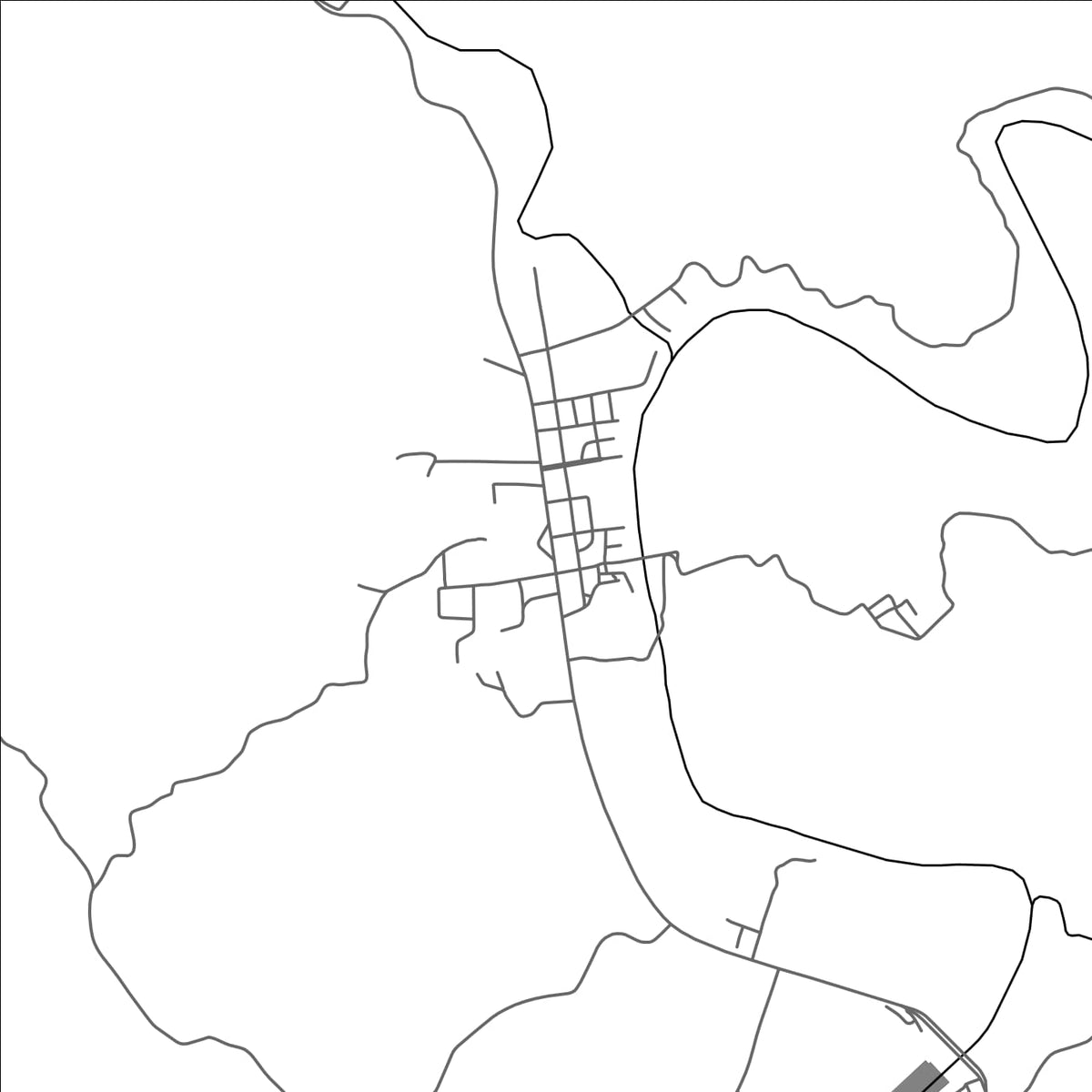 ROAD MAP OF SIBAGAT, PHILIPPINES BY MAPBAKES