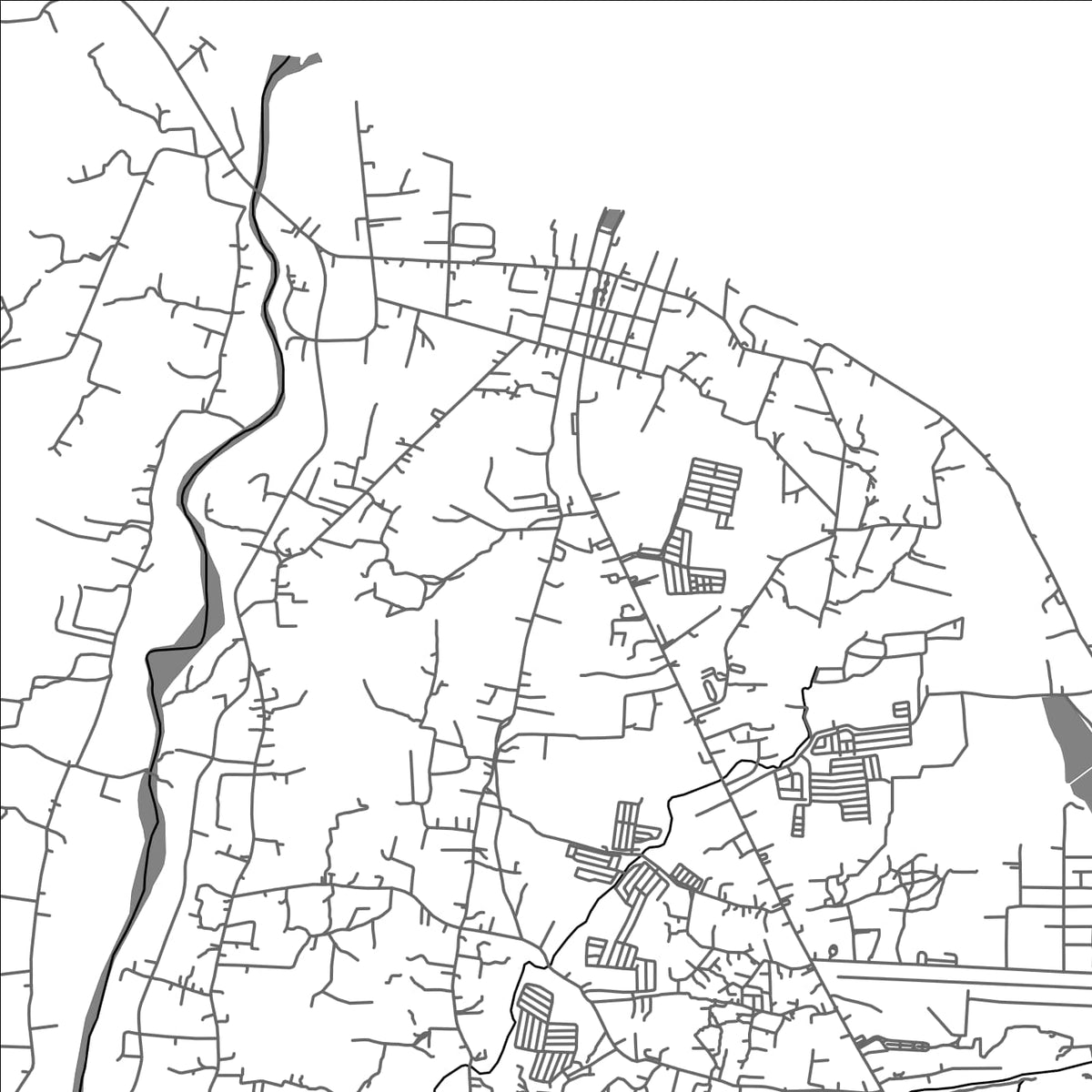 ROAD MAP OF SIBULAN, PHILIPPINES BY MAPBAKES