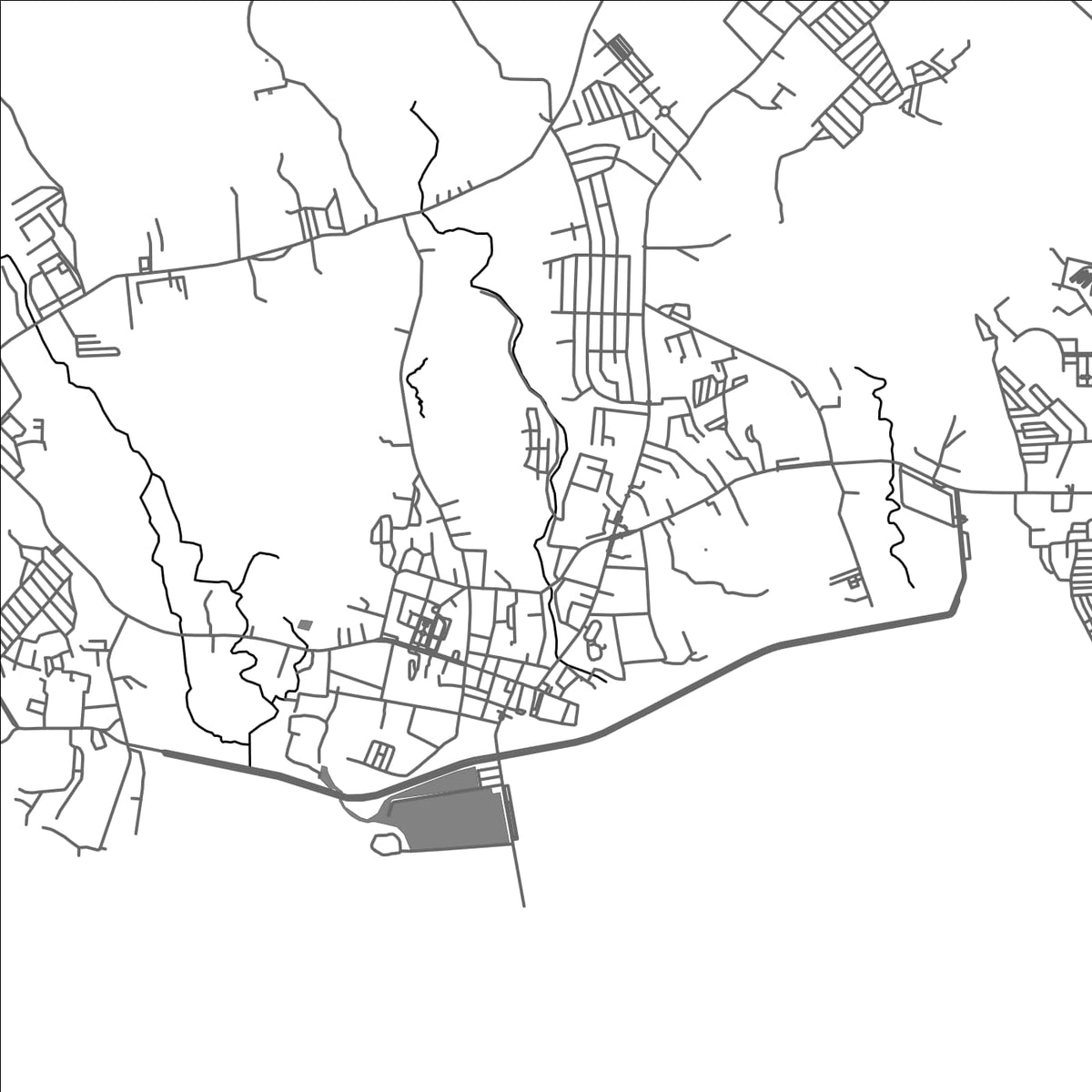 ROAD MAP OF SORSOGON, PHILIPPINES BY MAPBAKES