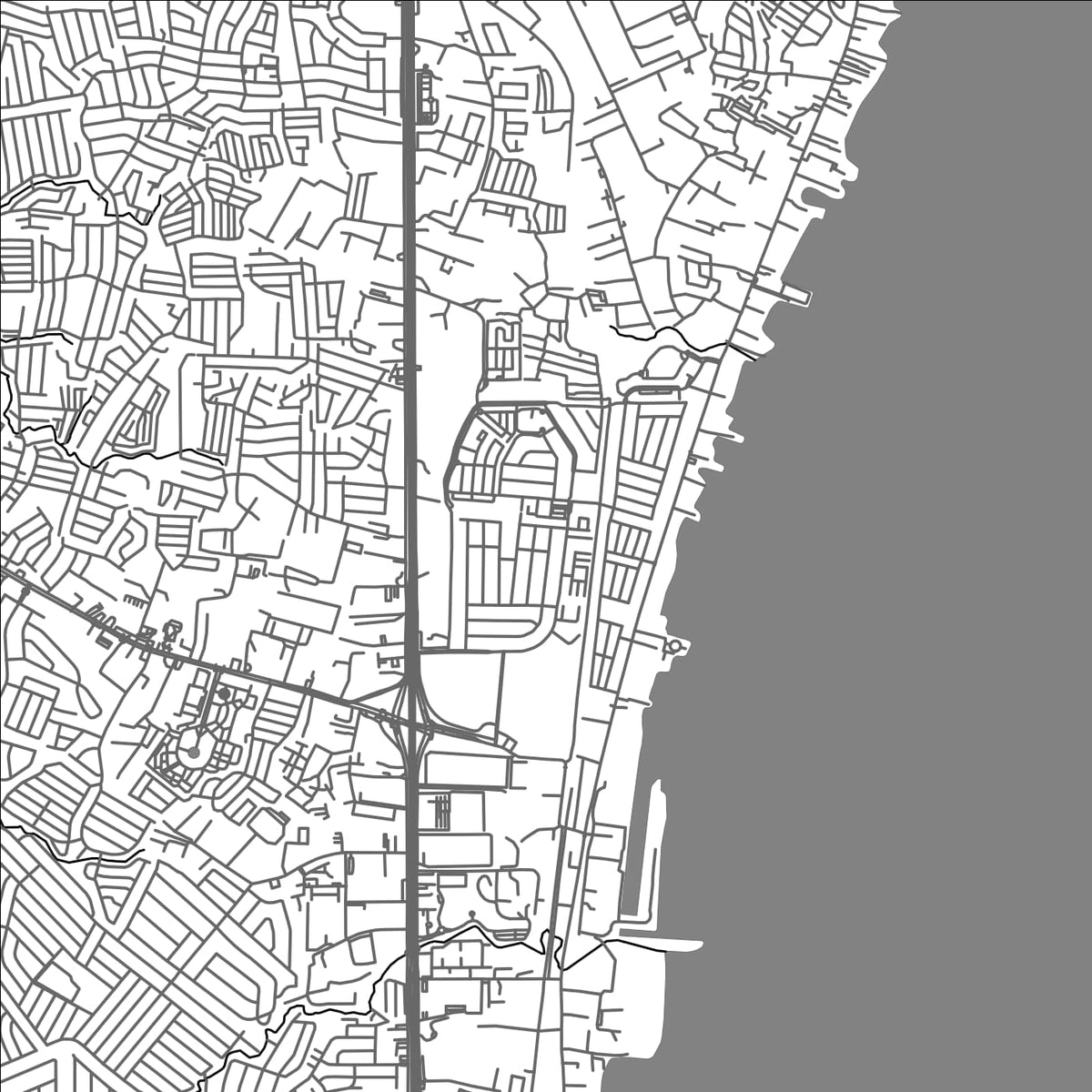 ROAD MAP OF SUCAT, PHILIPPINES BY MAPBAKES