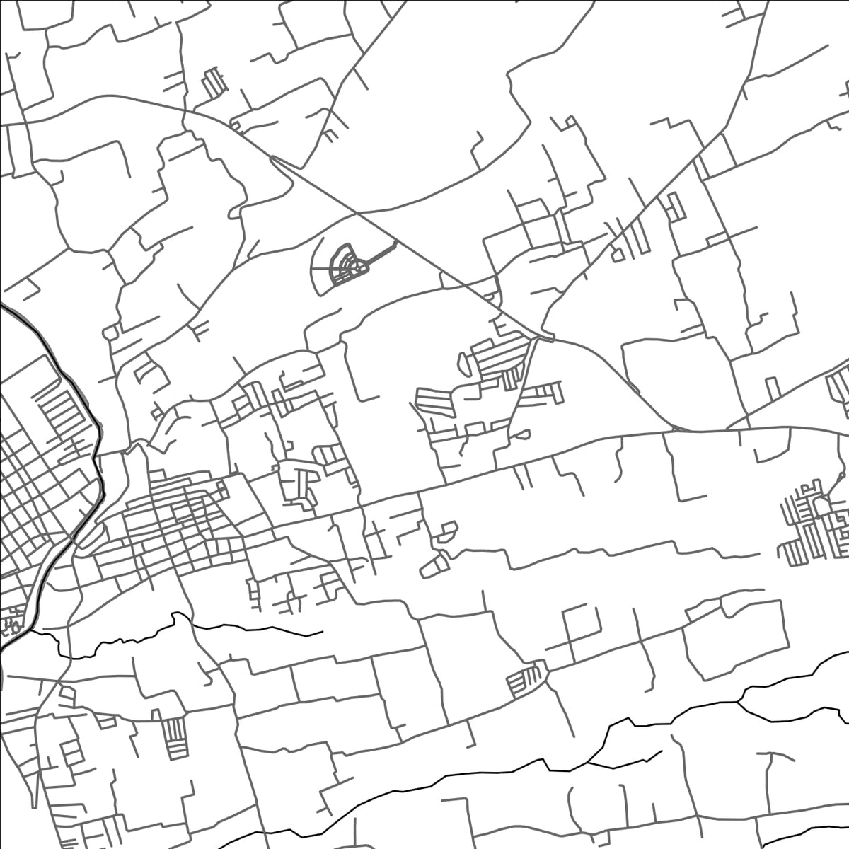 ROAD MAP OF TAAL, PHILIPPINES BY MAPBAKES