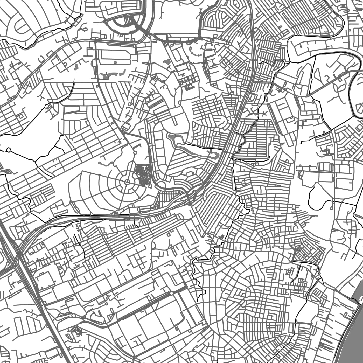 ROAD MAP OF TAGUIG CITY, PHILIPPINES BY MAPBAKES