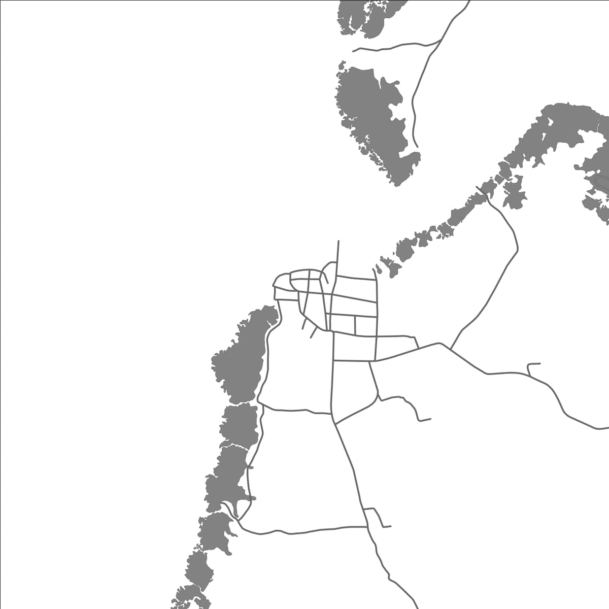 ROAD MAP OF TALUSAN, PHILIPPINES BY MAPBAKES