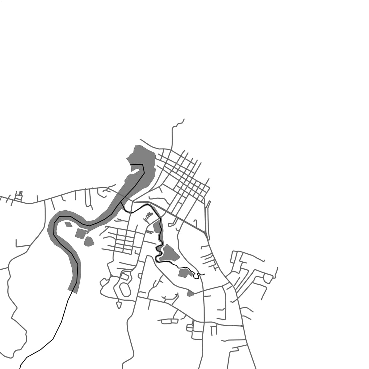 ROAD MAP OF TANDAG, PHILIPPINES BY MAPBAKES