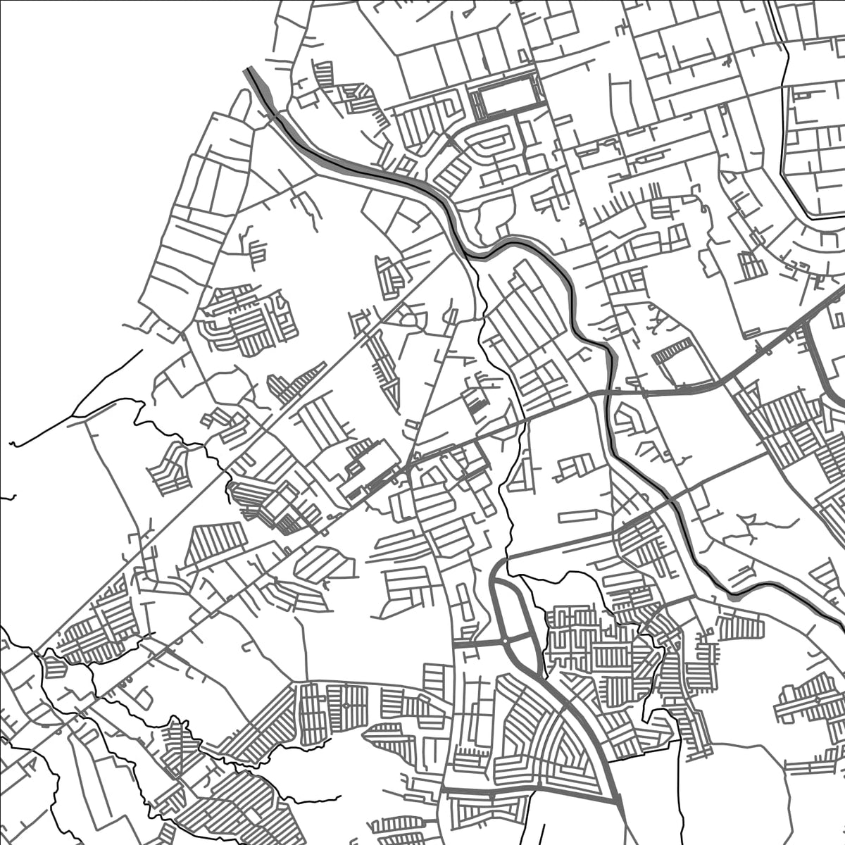ROAD MAP OF TANZA, PHILIPPINES BY MAPBAKES
