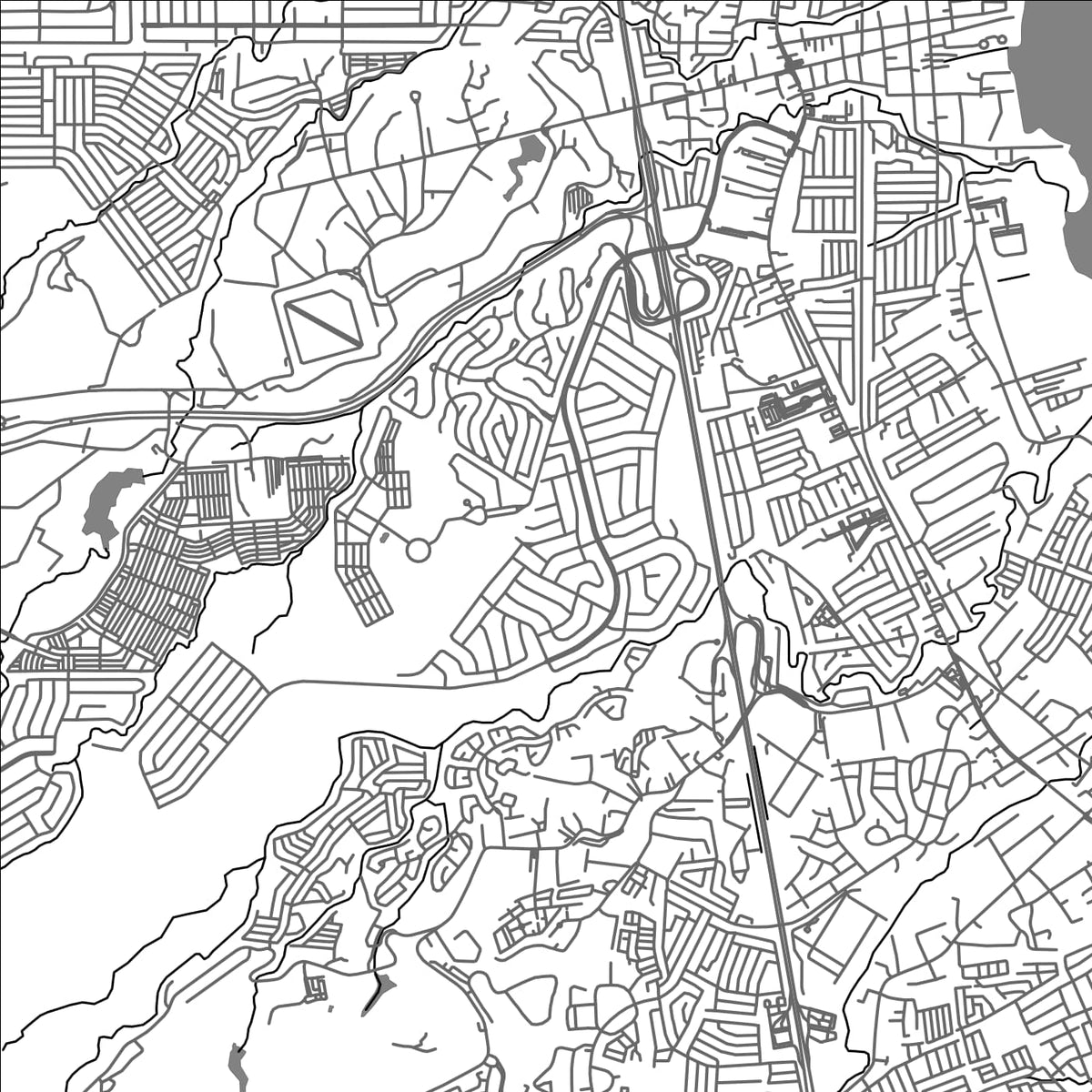ROAD MAP OF TUNASAN, PHILIPPINES BY MAPBAKES