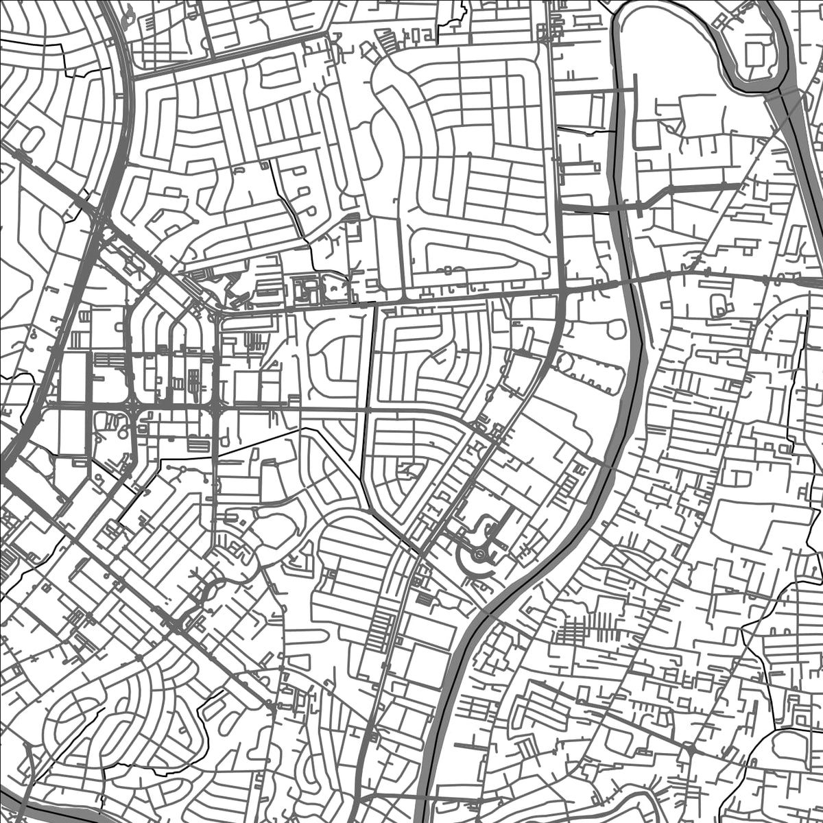 ROAD MAP OF UGONG, PHILIPPINES BY MAPBAKES