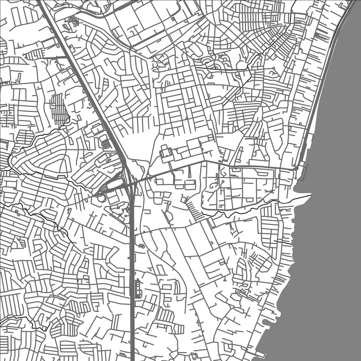 ROAD MAP OF UPPER BICUTAN, PHILIPPINES BY MAPBAKES