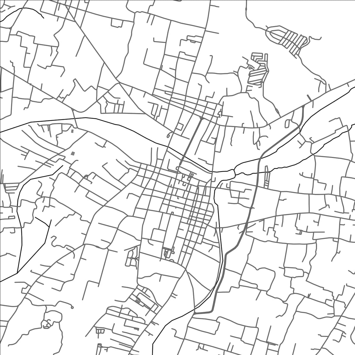 ROAD MAP OF VIGAN, PHILIPPINES BY MAPBAKES