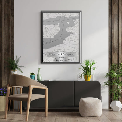 ROAD MAP OF GRODEK NAD DUNAJCEM, POLAND BY MAPBAKES