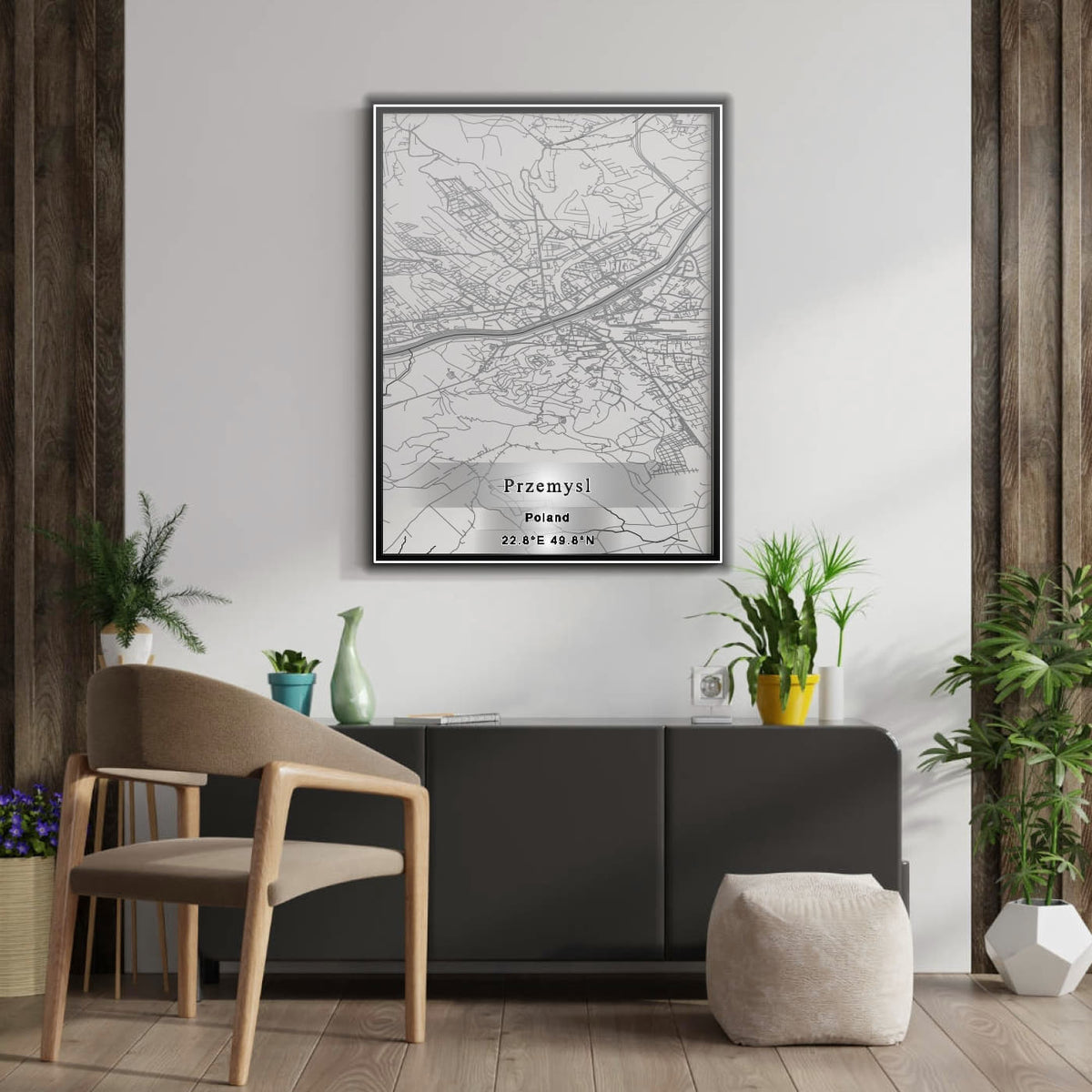 ROAD MAP OF PRZEMYSL, POLAND BY MAPBAKES