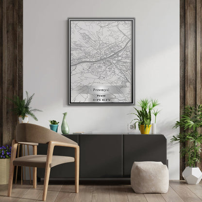 ROAD MAP OF PRZEMYSL, POLAND BY MAPBAKES