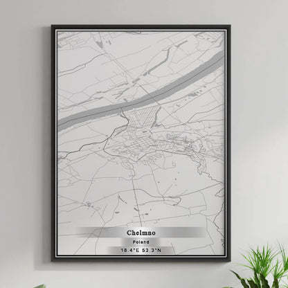 ROAD MAP OF CHELMNO, POLAND BY MAPBAKES