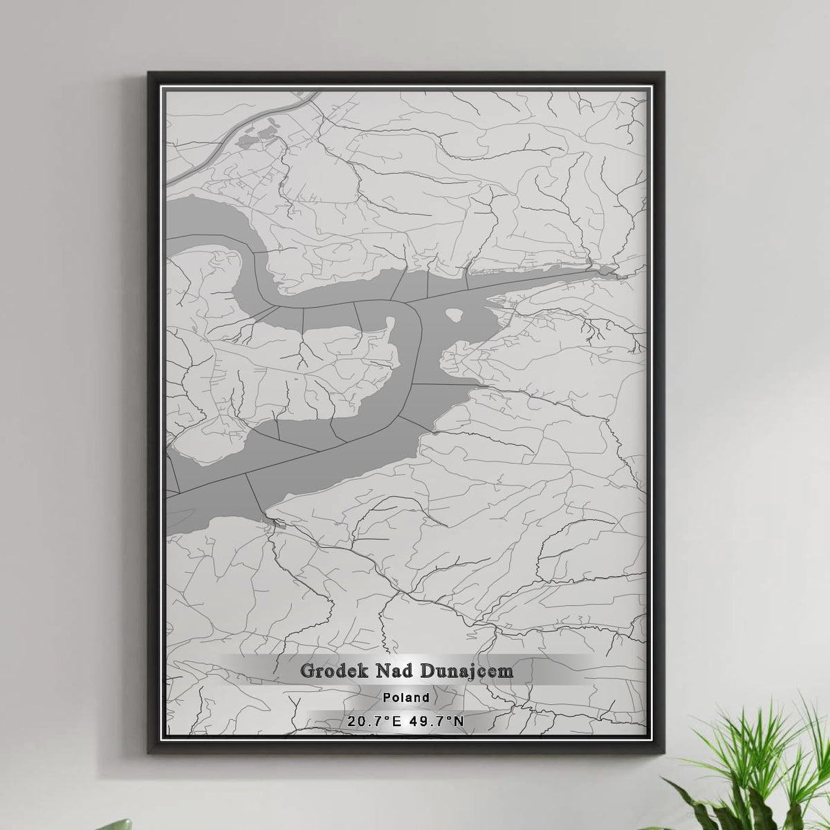 ROAD MAP OF GRODEK NAD DUNAJCEM, POLAND BY MAPBAKES
