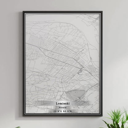 ROAD MAP OF LOMIANKI, POLAND BY MAPBAKES