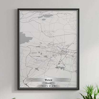ROAD MAP OF WOLOW, POLAND BY MAPBAKES