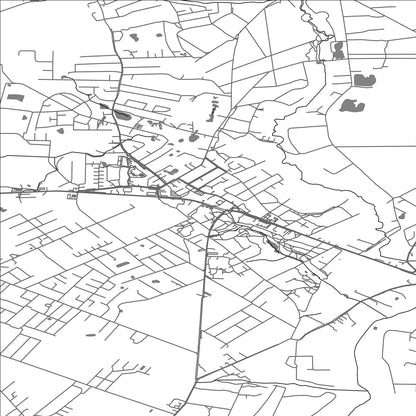 ROAD MAP OF BANINO, POLAND BY MAPBAKES
