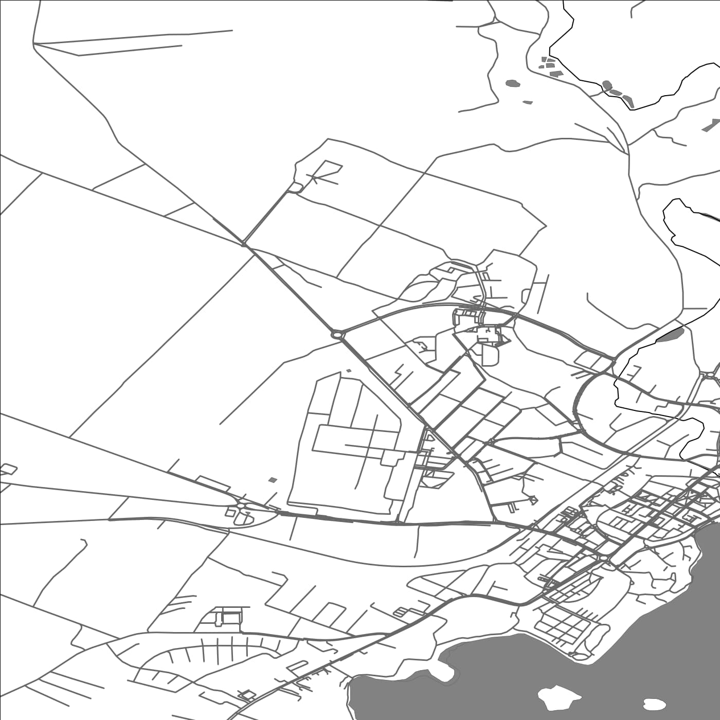 ROAD MAP OF BARLINEK, POLAND BY MAPBAKES