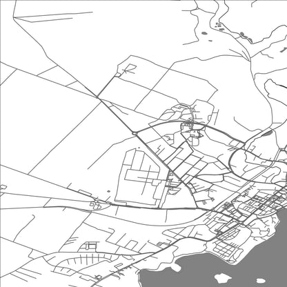 ROAD MAP OF BARLINEK, POLAND BY MAPBAKES