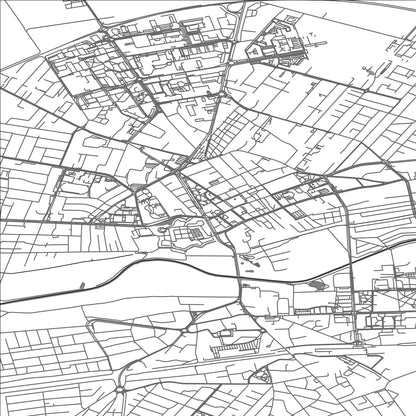 ROAD MAP OF BIALA PODLASKA, POLAND BY MAPBAKES