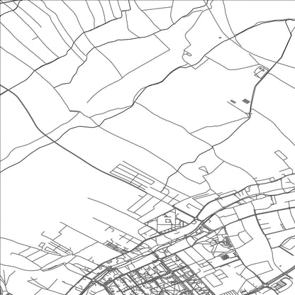 ROAD MAP OF BIELAWA, POLAND BY MAPBAKES