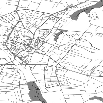 ROAD MAP OF BIELSK PODLASKI, POLAND BY MAPBAKES