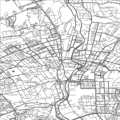 ROAD MAP OF BIELSKO BIALA, POLAND BY MAPBAKES