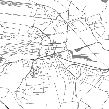 ROAD MAP OF BIERUN STARY, POLAND BY MAPBAKES