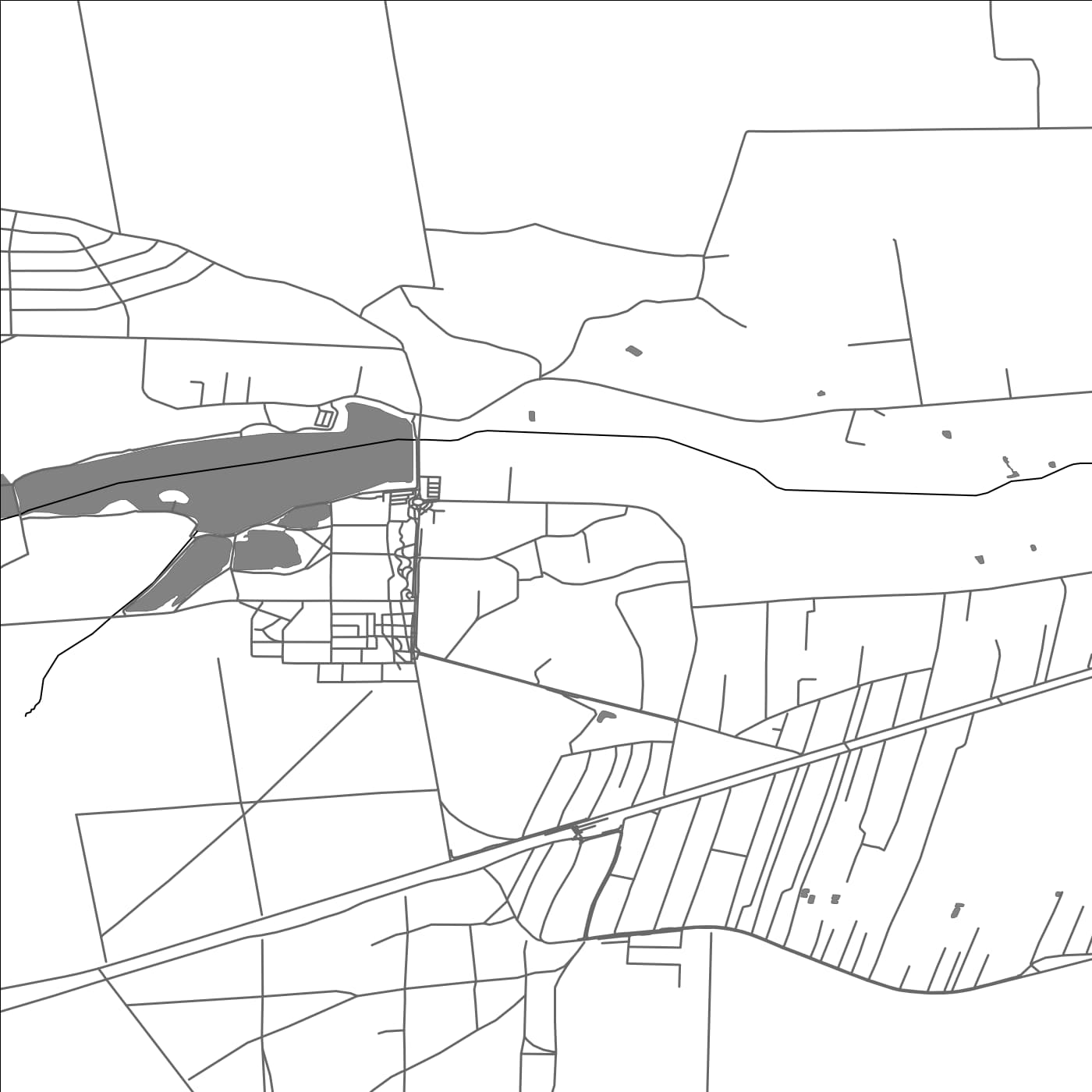 ROAD MAP OF BLACHOWNIA, POLAND BY MAPBAKES