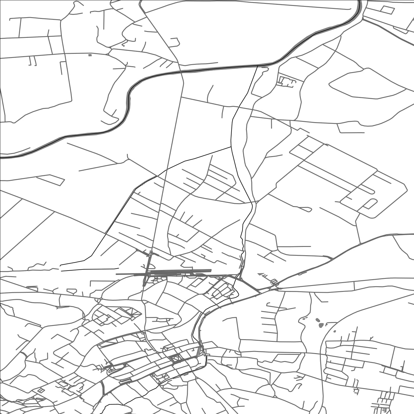 ROAD MAP OF BOCHNIA, POLAND BY MAPBAKES