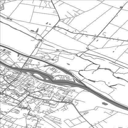 ROAD MAP OF BRZEG, POLAND BY MAPBAKES