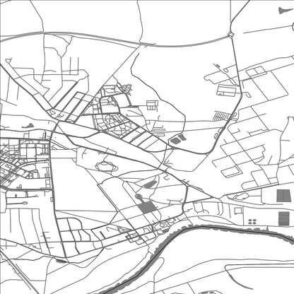 ROAD MAP OF BRZEG DOLNY, POLAND BY MAPBAKES