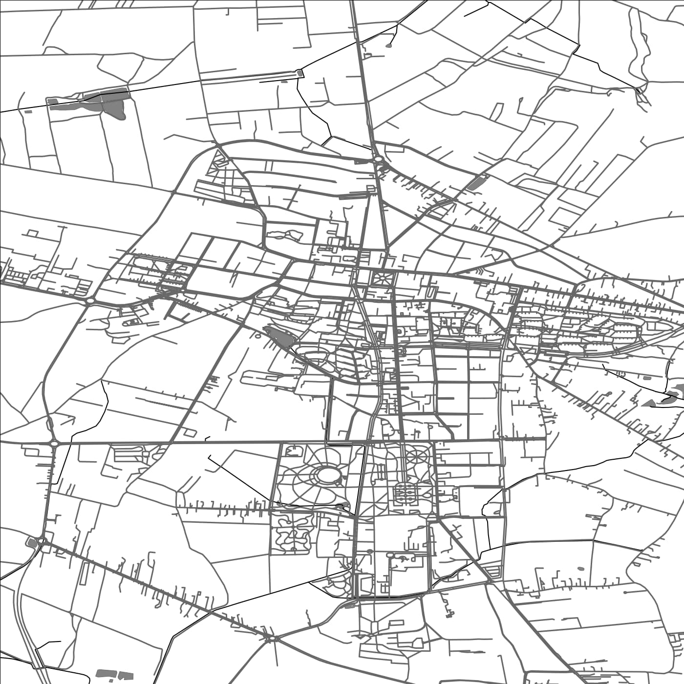 ROAD MAP OF BUSKO ZDROJ, POLAND BY MAPBAKES