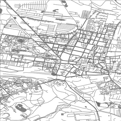 ROAD MAP OF BYTOM, POLAND BY MAPBAKES