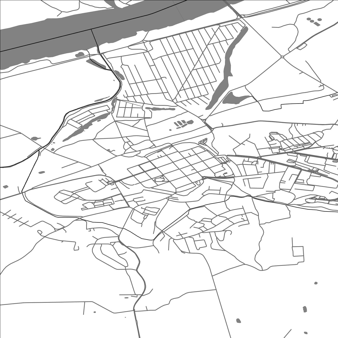 ROAD MAP OF CHELMNO, POLAND BY MAPBAKES