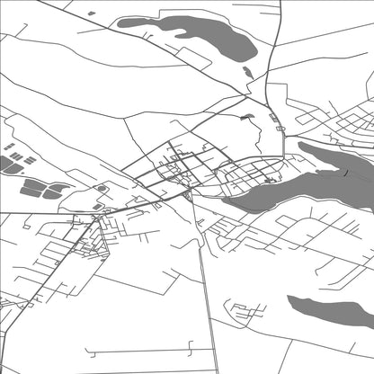 ROAD MAP OF CHELMZA, POLAND BY MAPBAKES