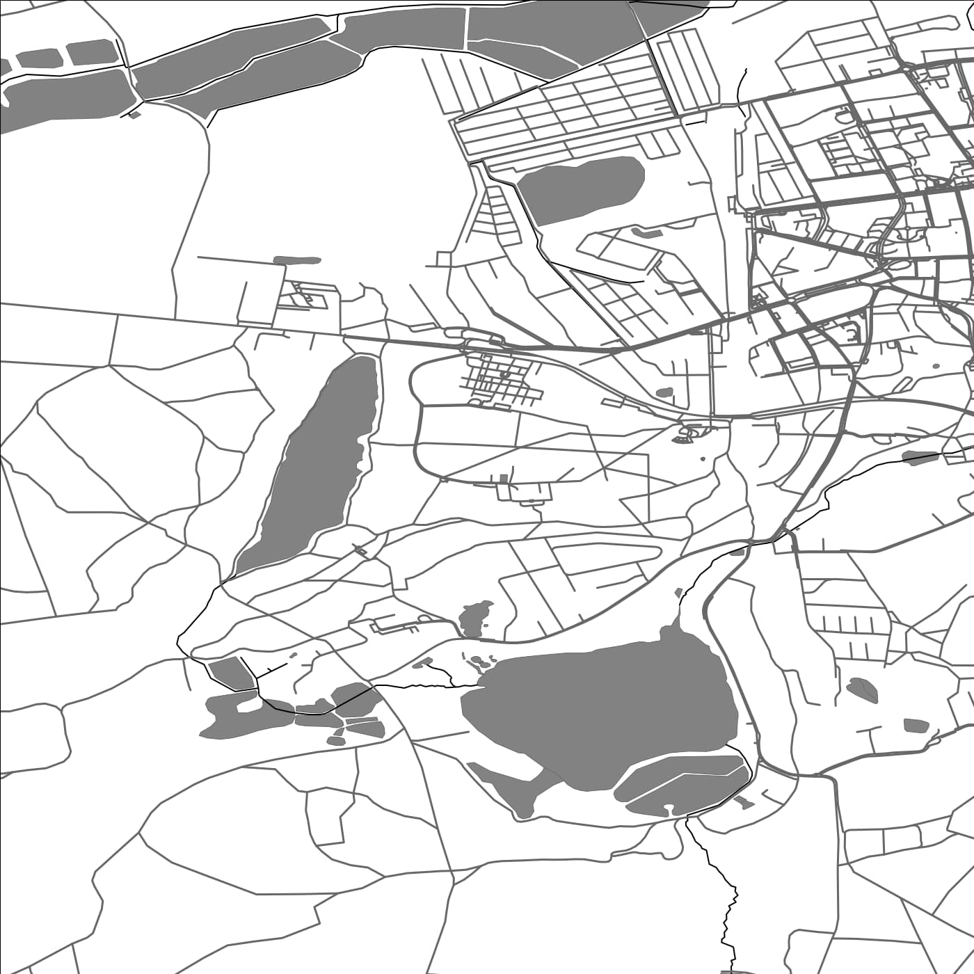 ROAD MAP OF CHODZIEZ, POLAND BY MAPBAKES