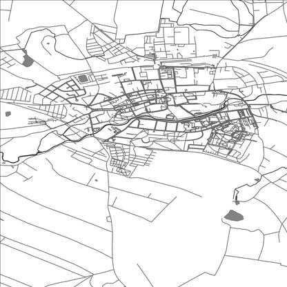 ROAD MAP OF CHOJNOW, POLAND BY MAPBAKES