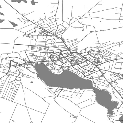 ROAD MAP OF CHOSZCZNO, POLAND BY MAPBAKES