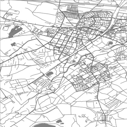 ROAD MAP OF CHRZANOW, POLAND BY MAPBAKES
