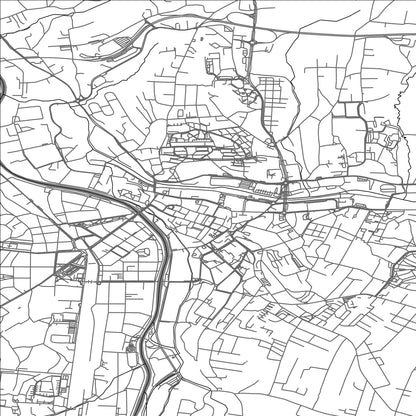 ROAD MAP OF CIESZYN, POLAND BY MAPBAKES