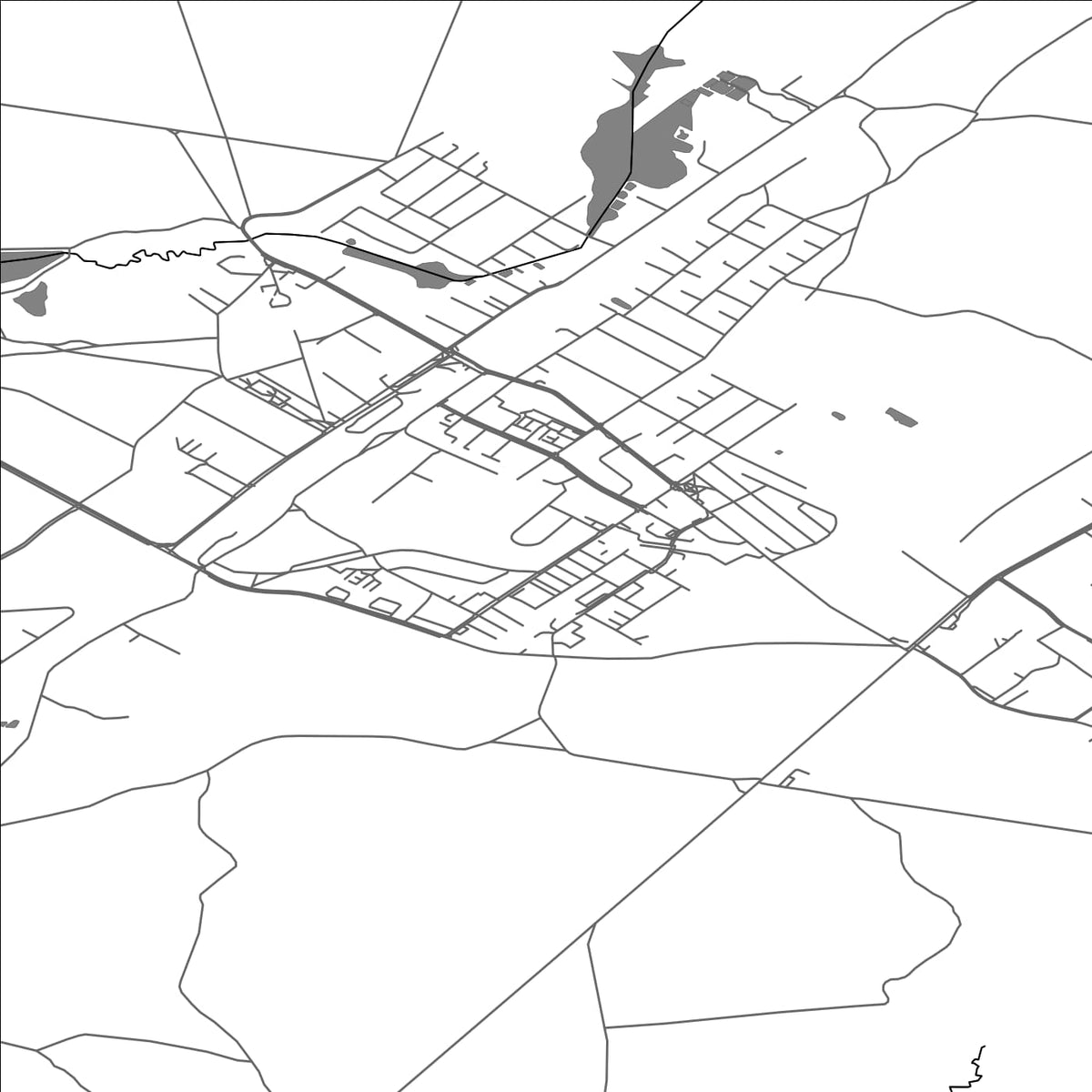 ROAD MAP OF CZARNA BIALOSTOCKA, POLAND BY MAPBAKES
