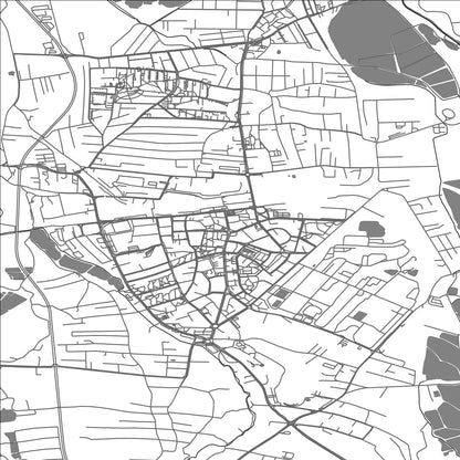 ROAD MAP OF CZECHOWICE DZIEDZICE, POLAND BY MAPBAKES