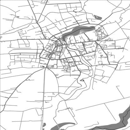 ROAD MAP OF DEBNO, POLAND BY MAPBAKES