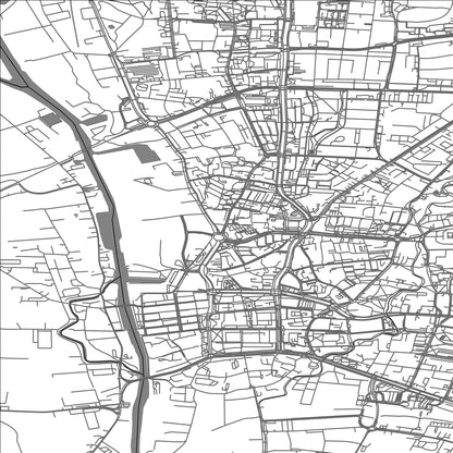 ROAD MAP OF ELBLAG, POLAND BY MAPBAKES