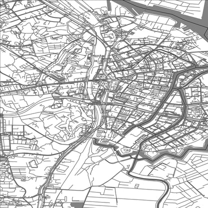 ROAD MAP OF GDANSK, POLAND BY MAPBAKES
