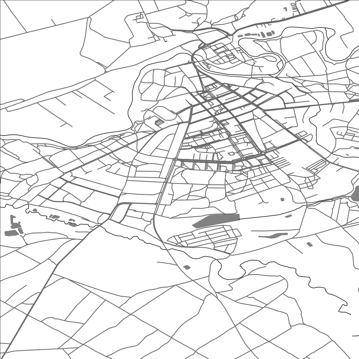 ROAD MAP OF GOLUB DOBRZYN, POLAND BY MAPBAKES
