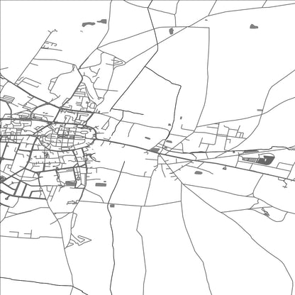 ROAD MAP OF GORA, POLAND BY MAPBAKES