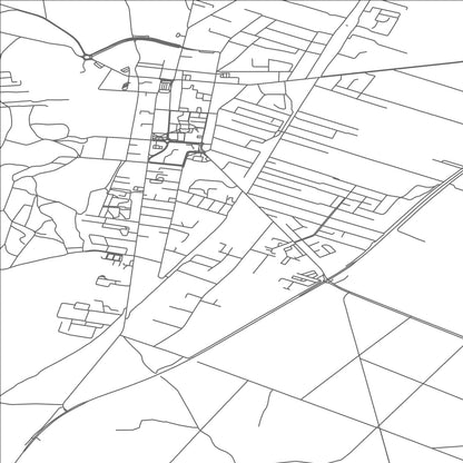ROAD MAP OF GOSTYNIN, POLAND BY MAPBAKES